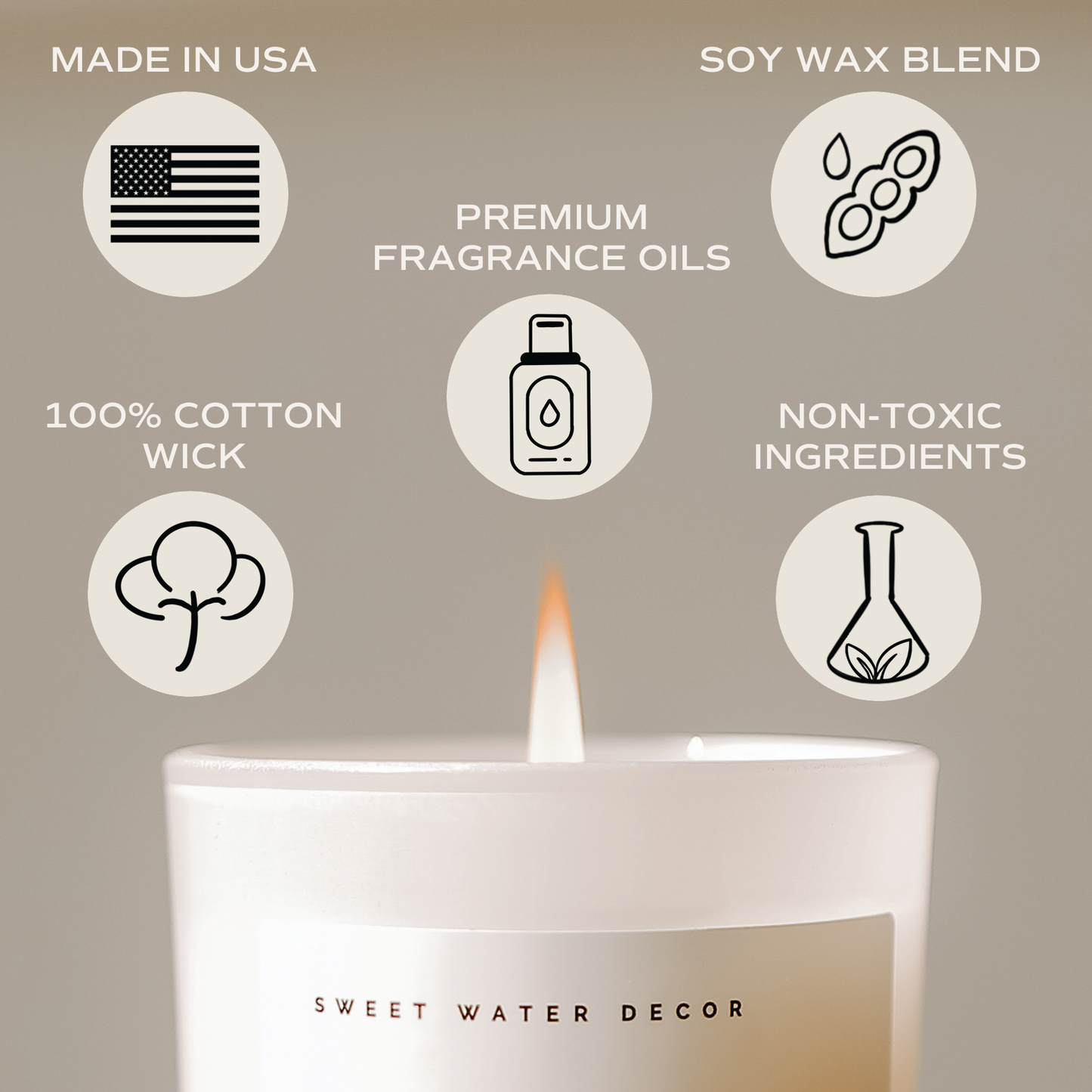 Cashmere and Vanilla 11 oz Soy Candle - Home Decor & Gifts