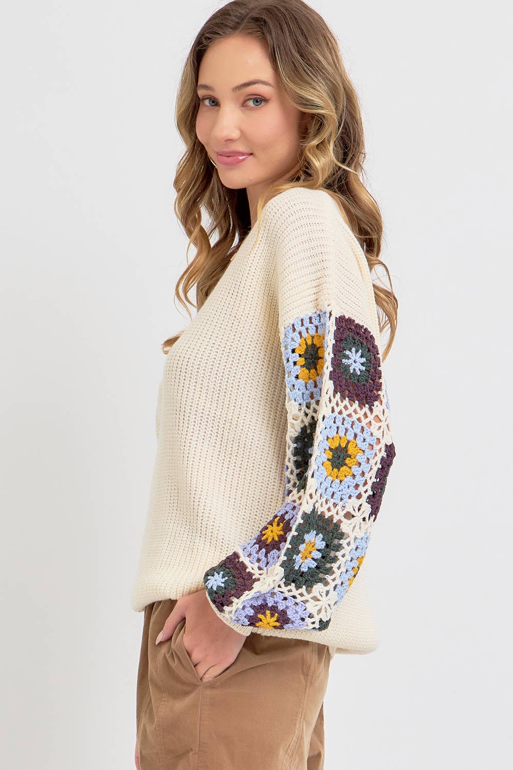 CROCHET PATCHWORK SWEATER