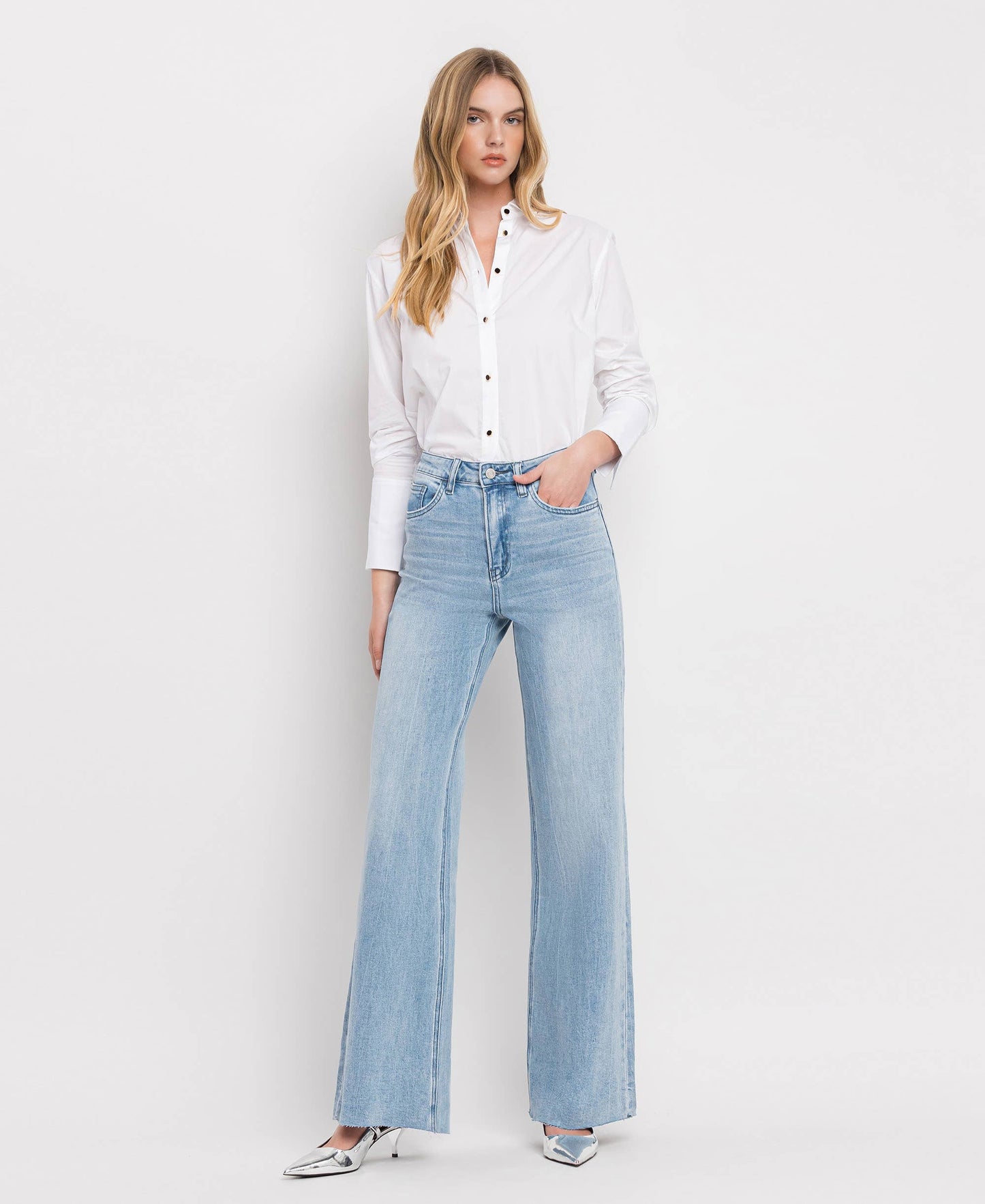 SUPER HIGH RISE WIDE LEG JEANS V2680