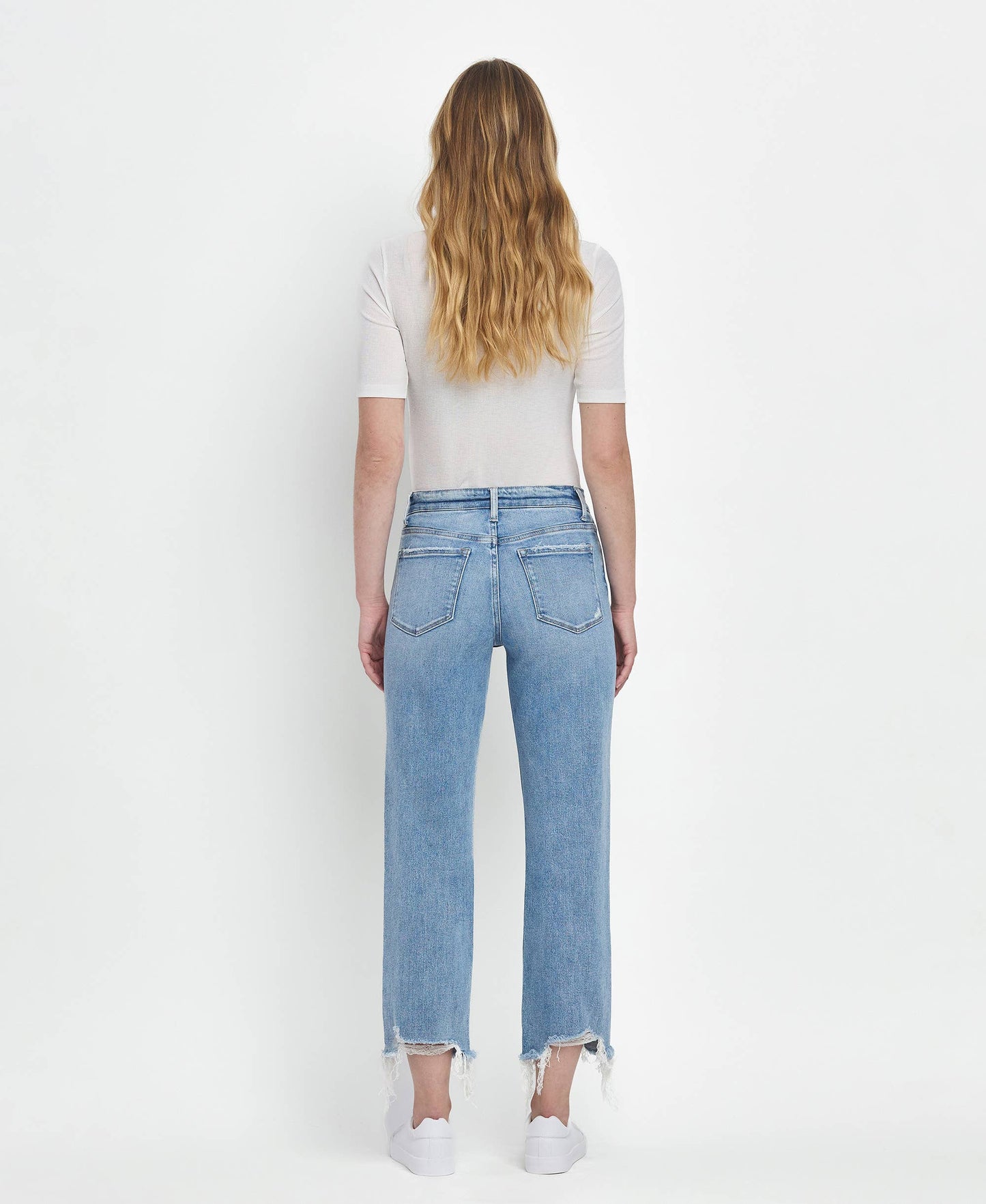 HIGH RISE REGULAR STRAIGHT JEANS T6478