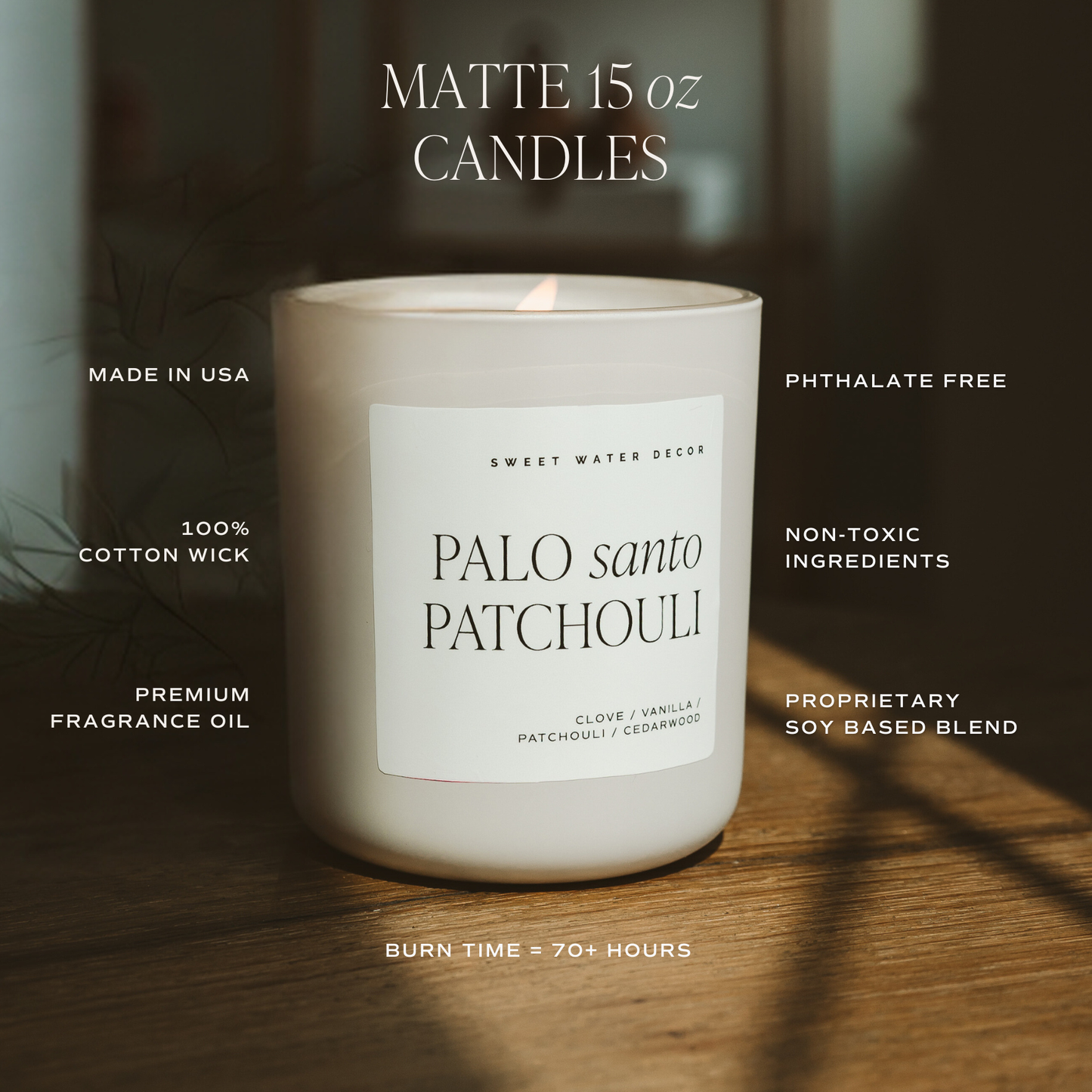 Favorite Sweater 15 oz Soy Candle, Matte Jar - Home Decor