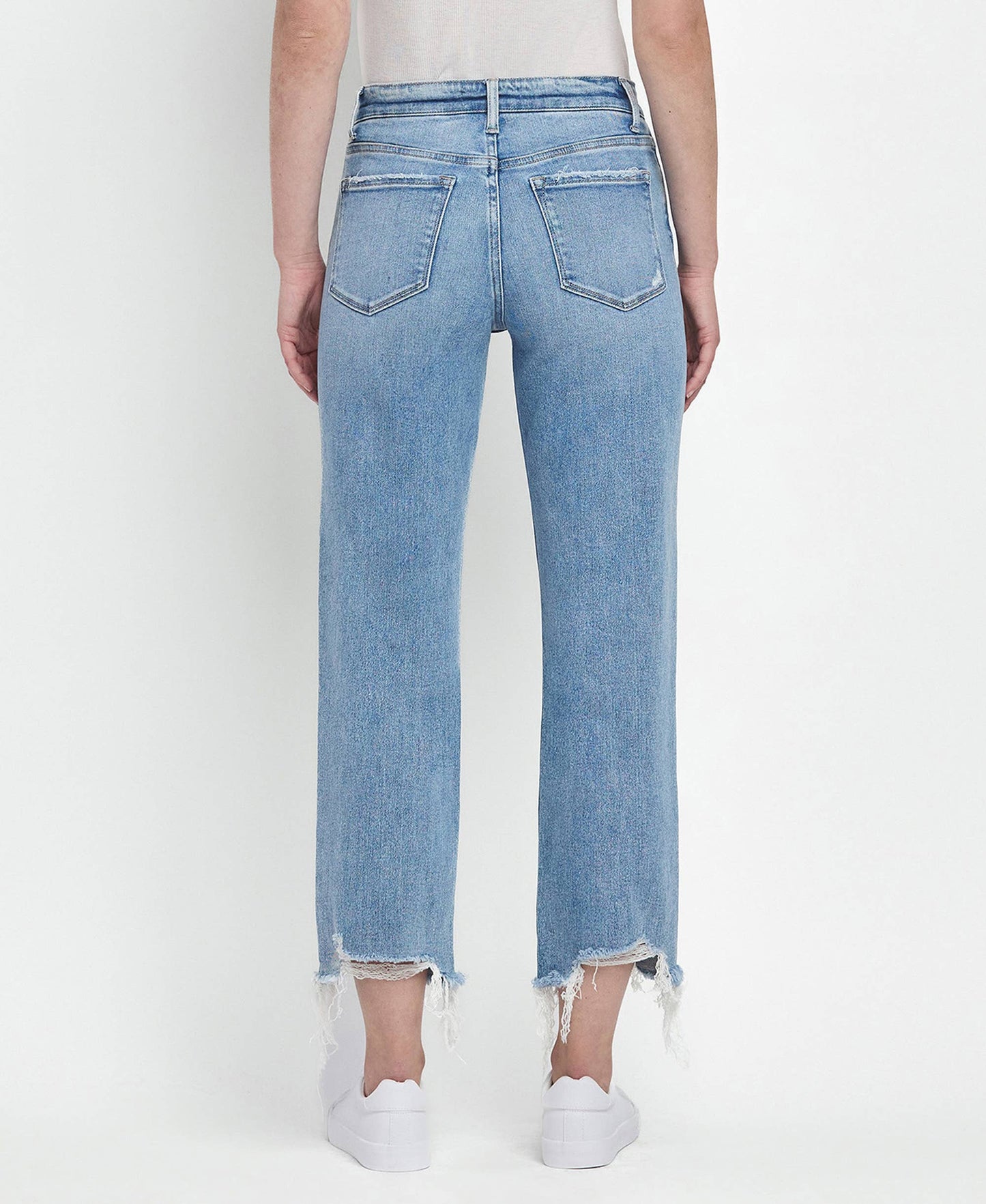 HIGH RISE REGULAR STRAIGHT JEANS T6478