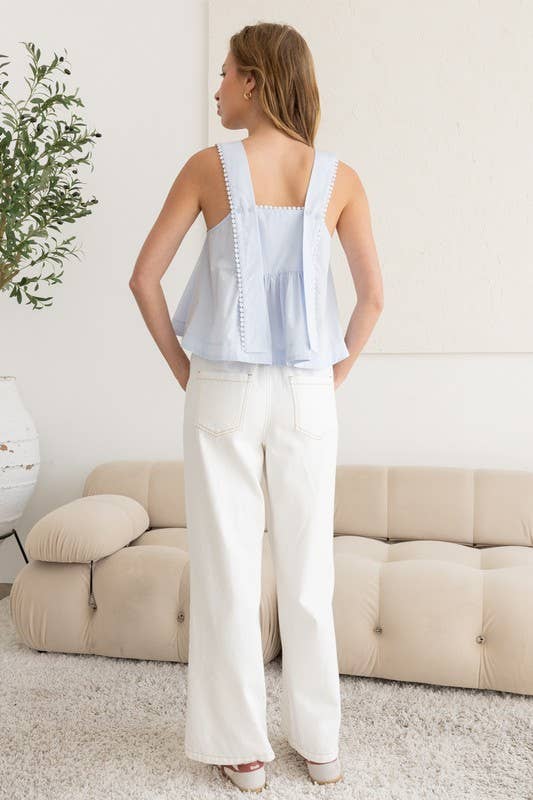 Sleeveless Babydoll Top