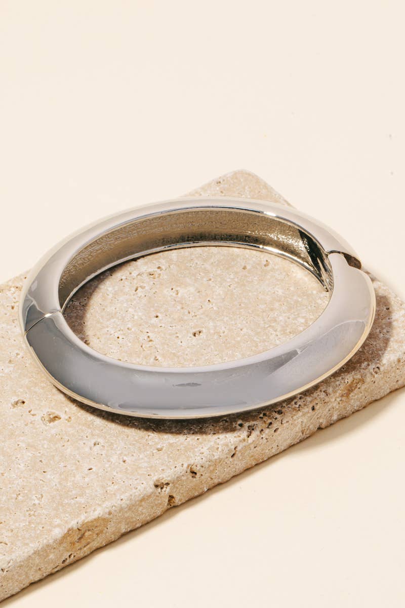 Solid Hinged Bangle Bracelet