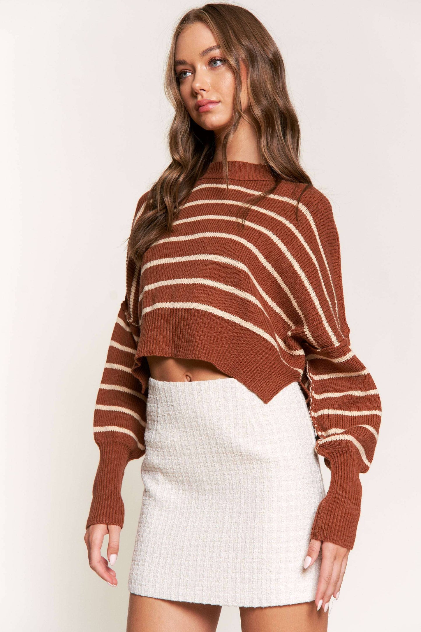 CAMEL SWEATERS WITH LONG SLEEVE