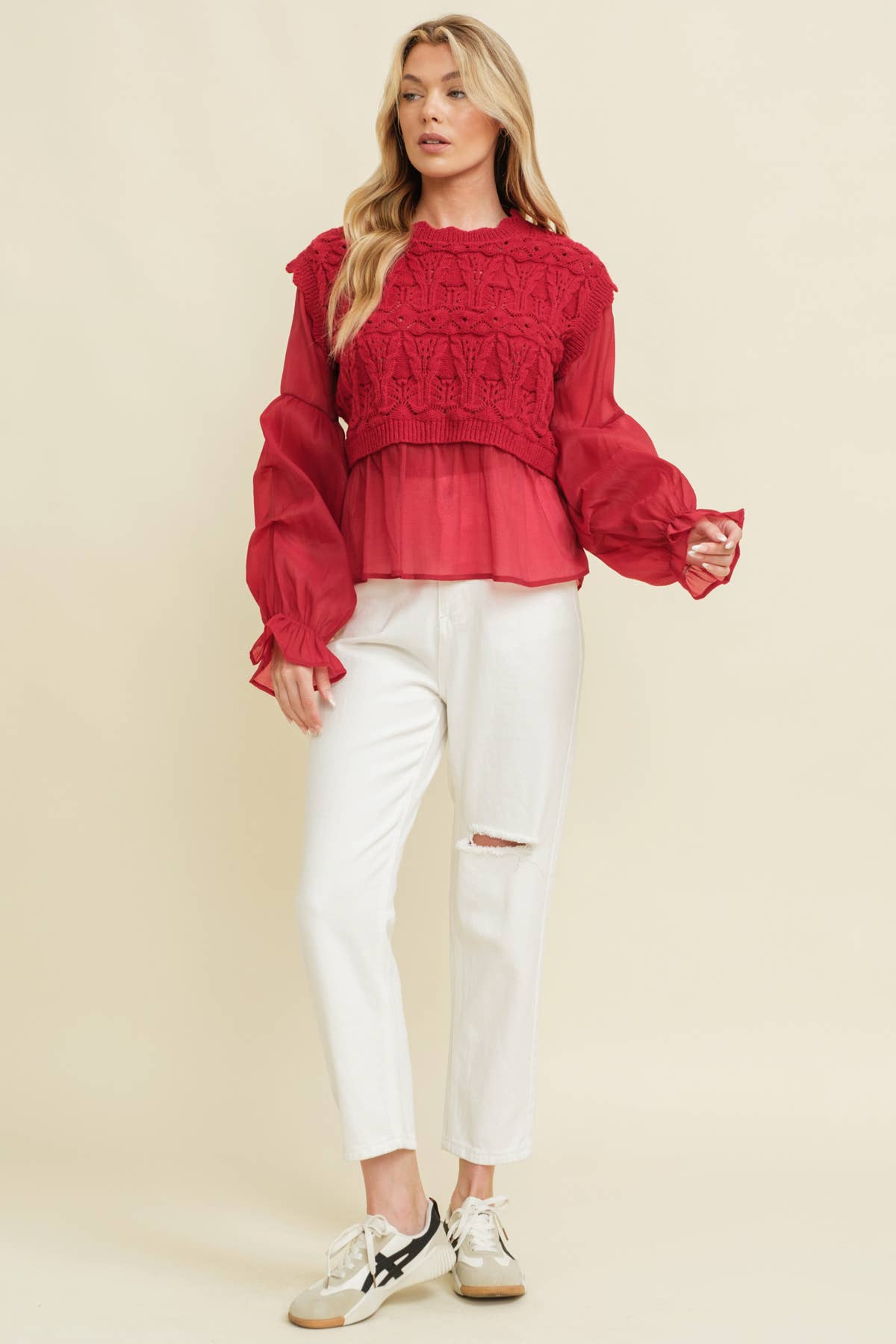 CSW11746A - CROCHET LAYERED TOP