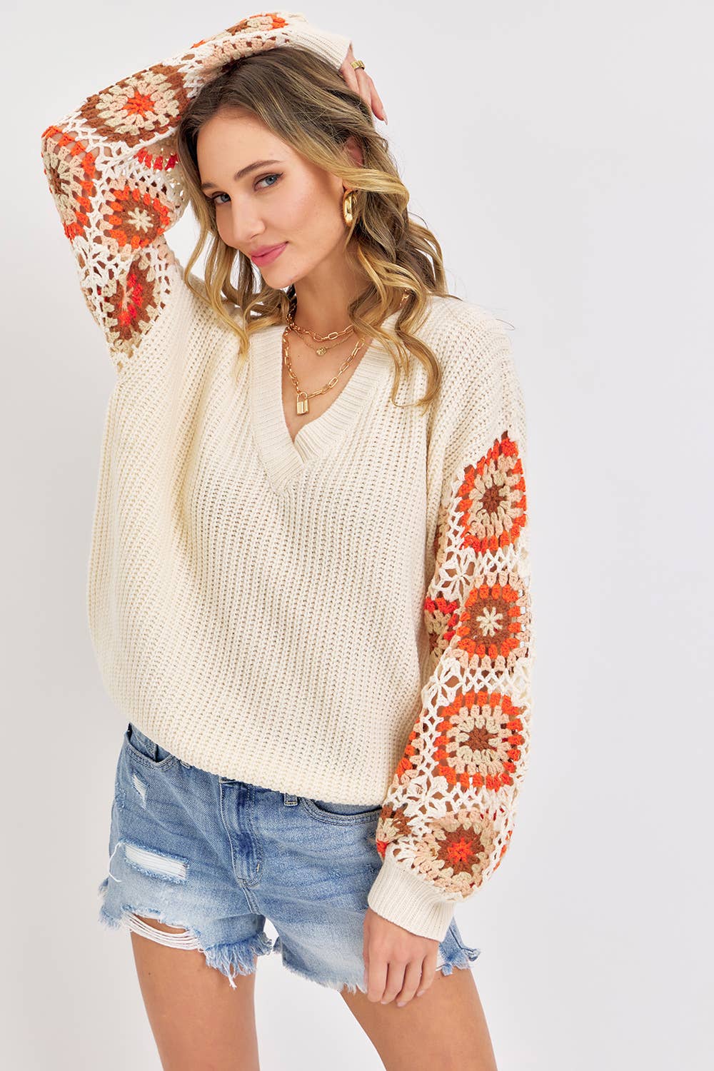 CROCHET PATCHWORK SWEATER