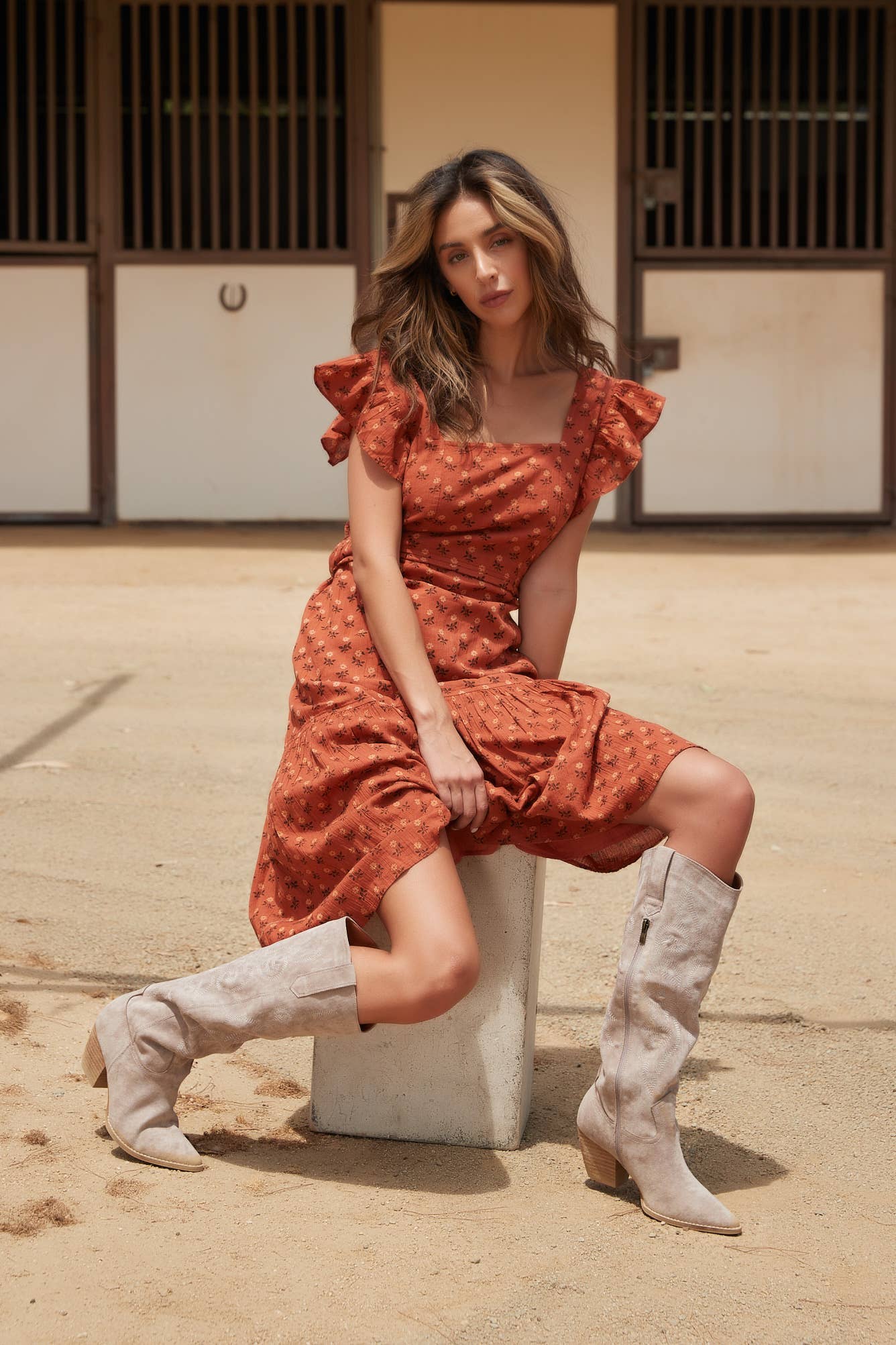 EMBROIDERED WESTERN LONG BOOTS