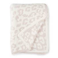 Luxe Leopard Throw Blanket - Stone Leopard