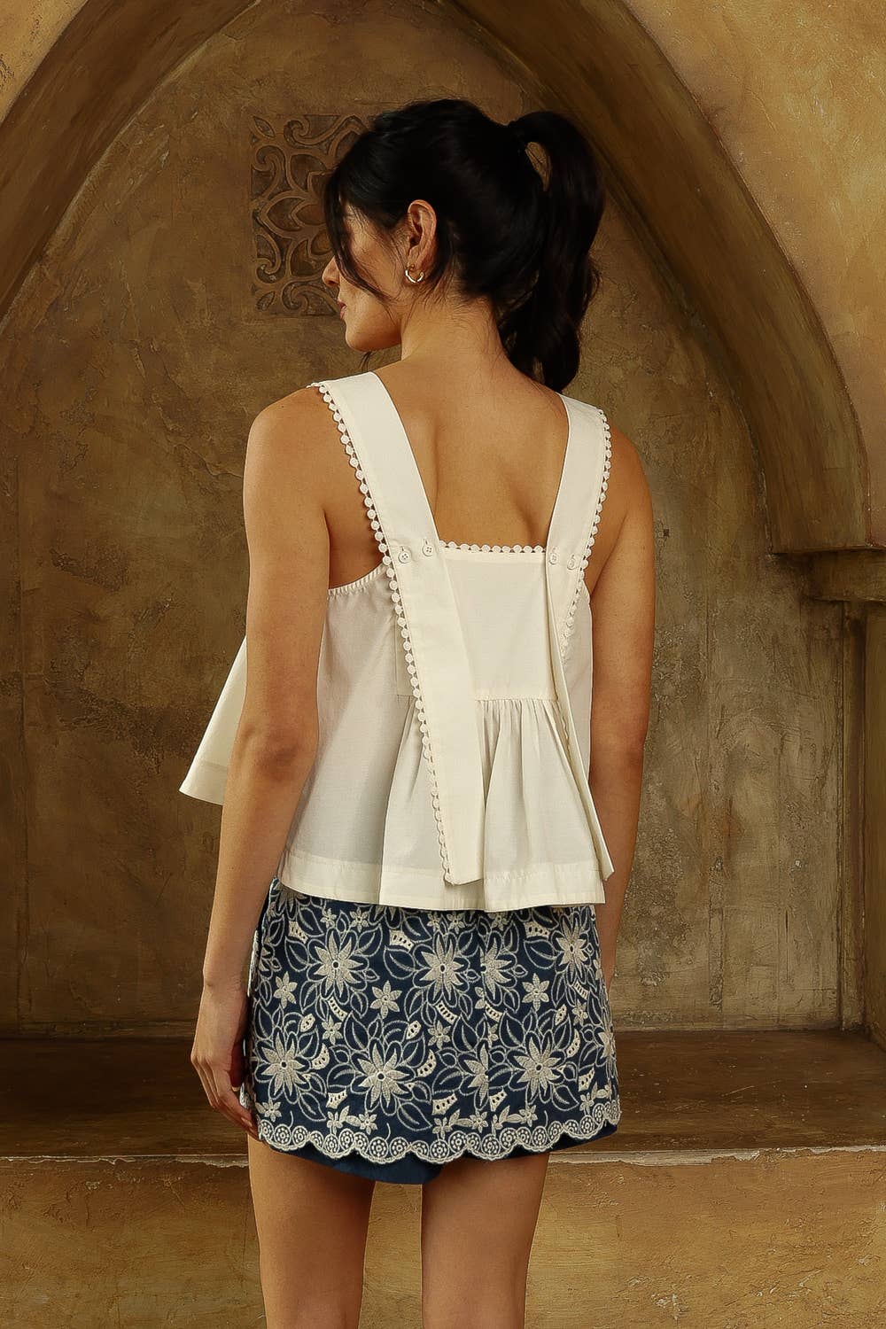 Sleeveless Babydoll Top