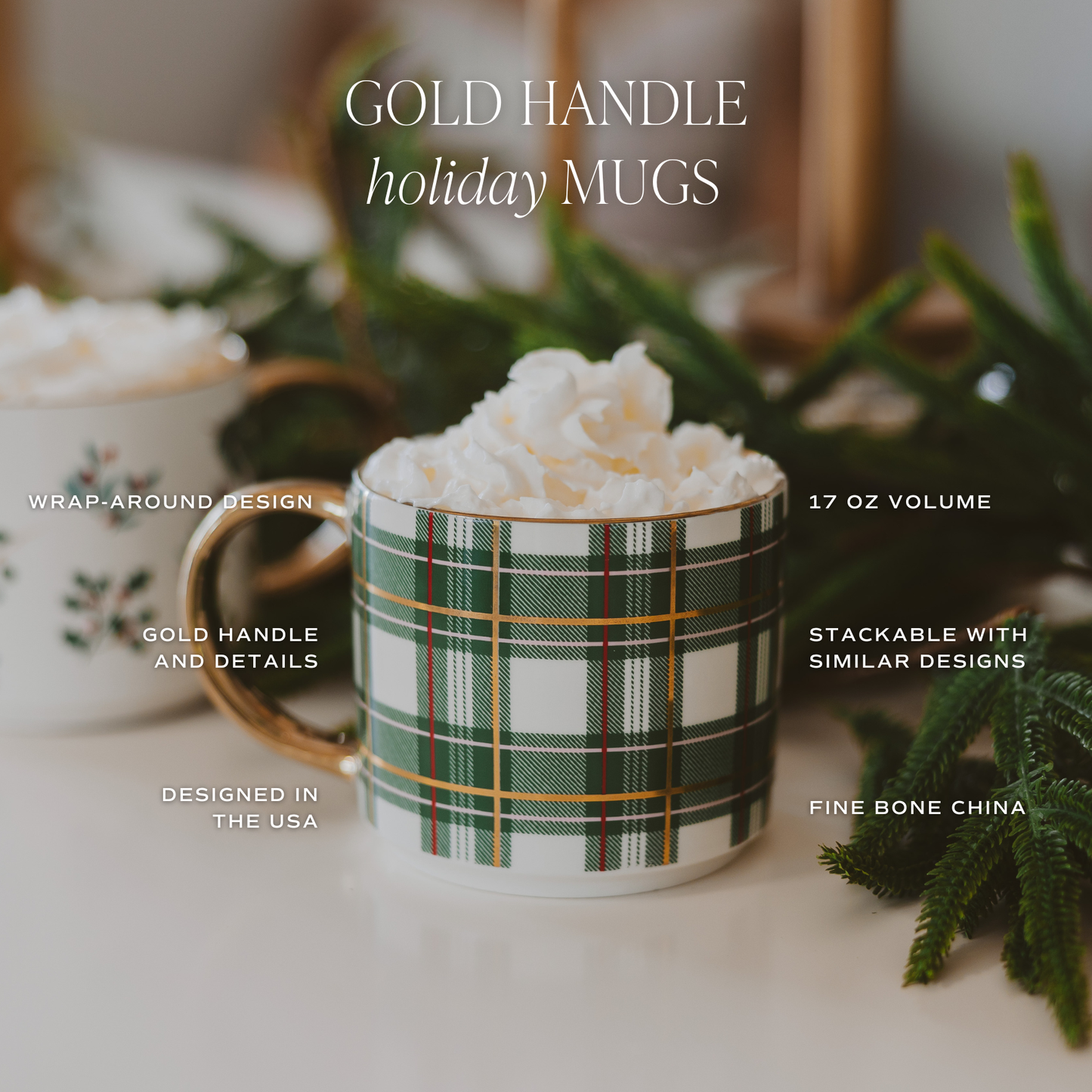 *NEW* Greenery Coffee Mug - Christmas Decor & Gifts